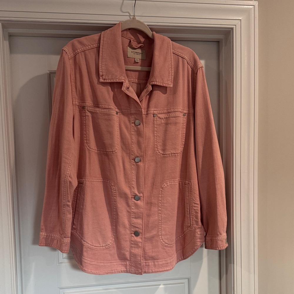 Liverpool Blush Pink Denim Jacket